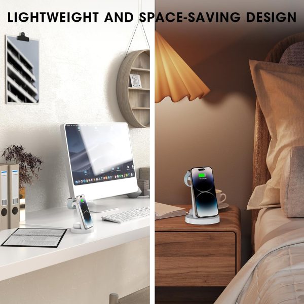 3 in 1 Charging Station for iPhone - Wireless Charger for Apple Products Multiple Devices - Charging Dock Stand for AirPods (for iPhone 16 15 14 13 pro 12 11 X Max) - Image 9