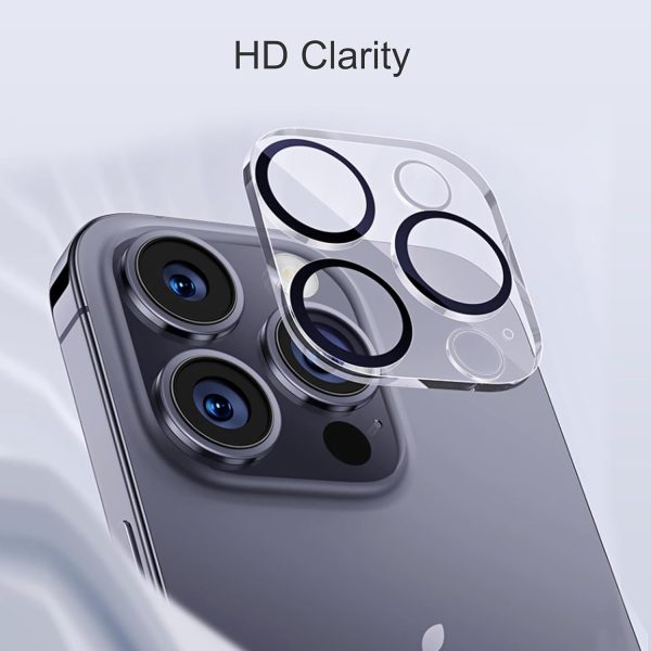 Ailun 3 Pack Screen Protector for iPhone 15 Pro Max [6.7 inch] + 3 Pack Camera Lens Protector with Installation Frame,Sensor Protection,Dynamic Island Compatible,Case Friendly Tempered Glass Film - Image 4