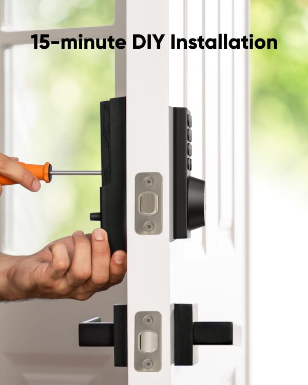 eufy Smart Lock C30, Keyless Entry Door Lock, Built-in WiFi Deadbolt, Smart Lock for Front Door, No Bridge Required, Easy Installation, App Remote Control, Auto Lock - Image 5