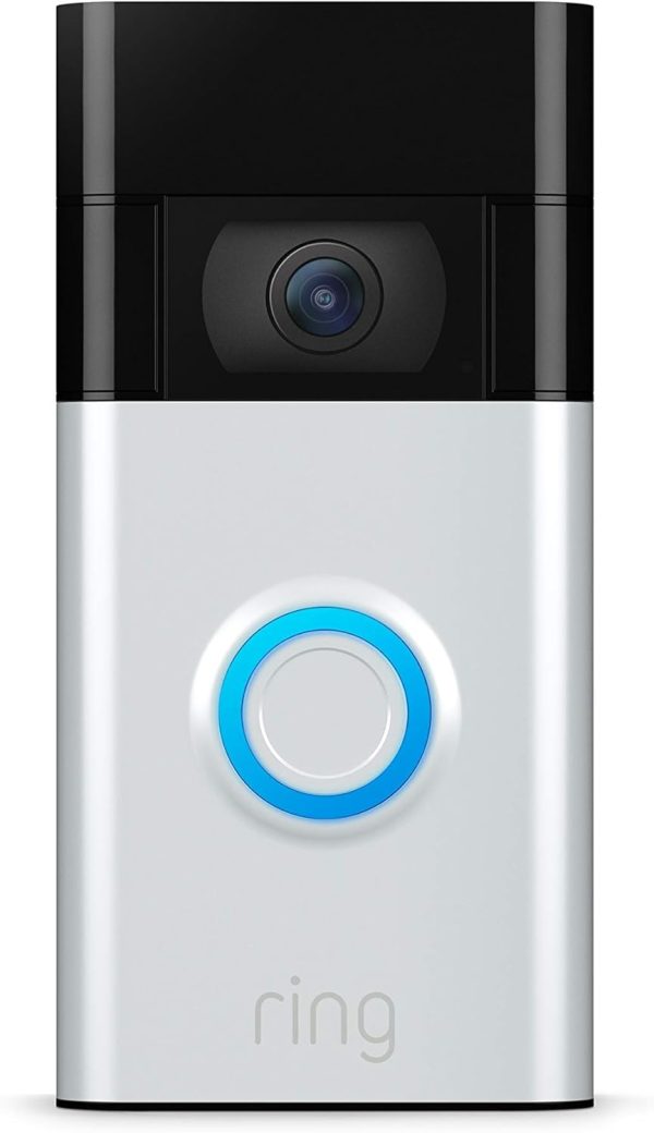 Ring Video Doorbell - 1080p HD video, improved motion detection, easy installation (2020 release) – Satin Nickel - Image 2