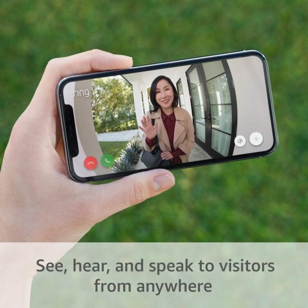 Ring Video Doorbell - 1080p HD video, improved motion detection, easy installation (2020 release) – Satin Nickel - Image 3